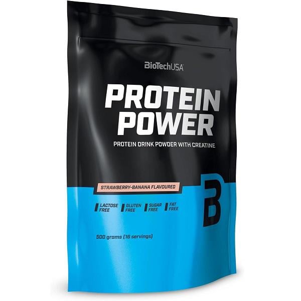 Протеин BioTechUSA Protein Power Strawberry Banana 500 g 16 servings (000020401)