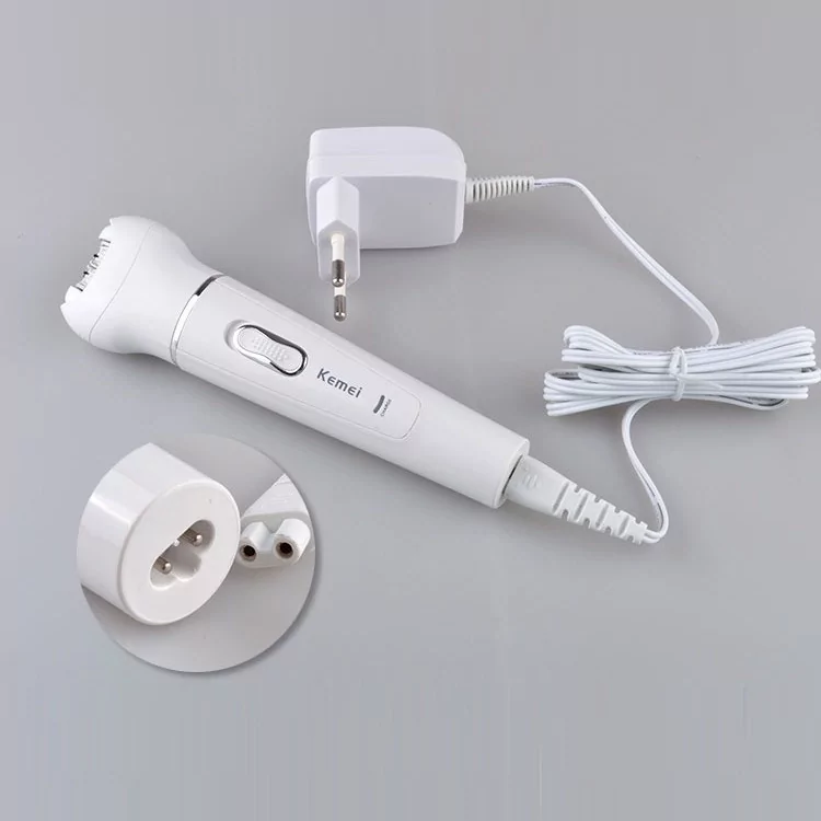 Эпилятор с насадками Kemei KM-2199 5в1 Белый - фото 6