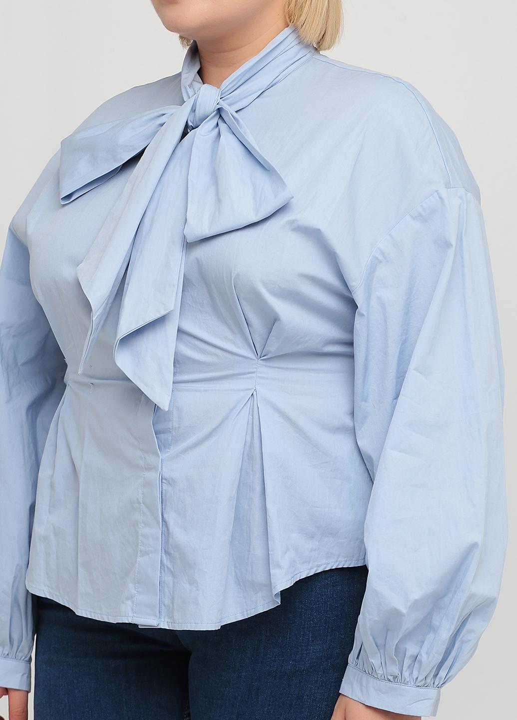 Блузка H&M 46 Блакитний (2000001251577) - фото 3 Блузка H&M 46 Блакитний (2000001251577) - фото 3