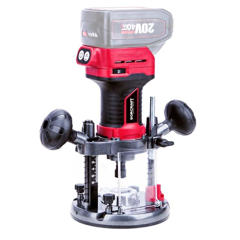 Фрезер по дереву акумуляторний безщітковий Worcraft CER-S20LiB без акумулятора і зарядного 20В (13178) - фото 2 Фрезер по дереву акумуляторний безщітковий Worcraft CER-S20LiB без акумулятора і зарядного 20В (13178) - фото 2