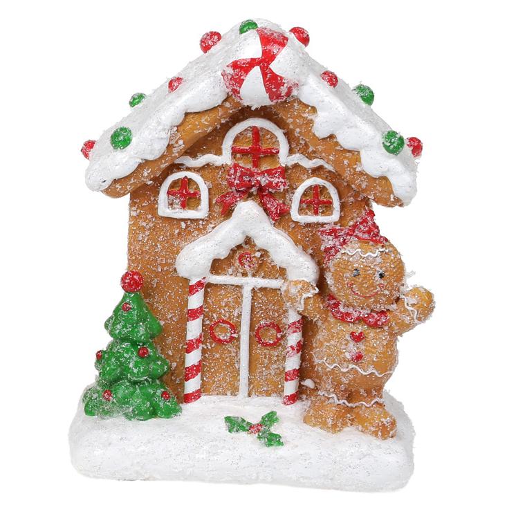 Декоративная статуэтка BonaDi Пряничный домик с елочкой (813-115)