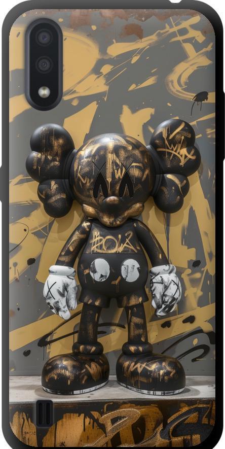 Чехол на Samsung Galaxy A01 A015F Bronze kaws (6097b-1842-42517)