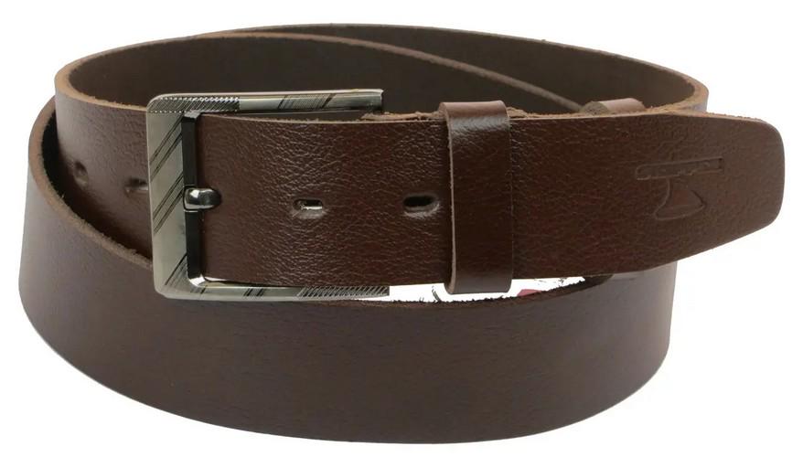 Ремень кожаный мужской Skipper 4,5 см Коричневый (super671_1157-45)