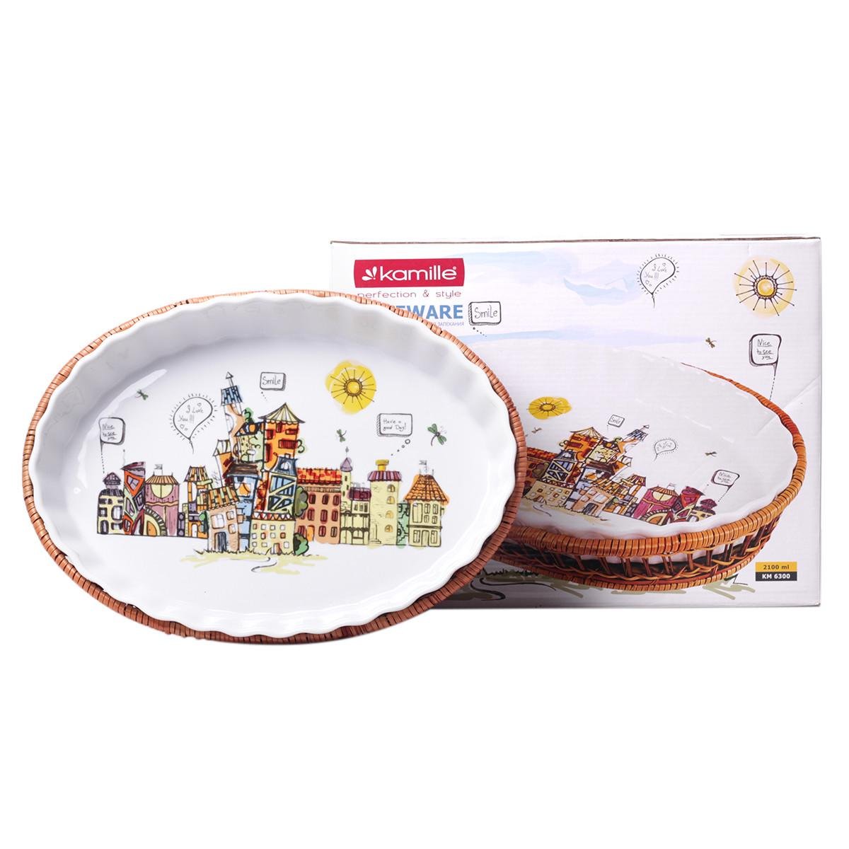 Форма для запікання Kamille кераміка 2,1 л (KM-6300)