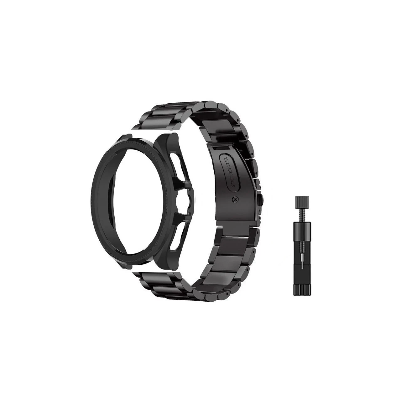 Комплект для часов Xiaomi Watch 2Pro Rolex design бампер и ремешок 22 мм Черный (2348633349)