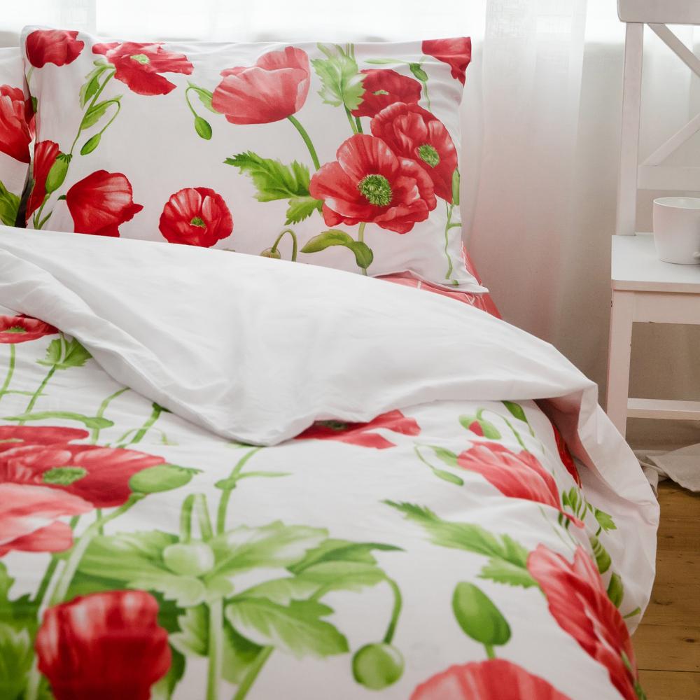 Комплект постельного белья ТЕП Ranforce 707 Маковый букет двуспальный 175x210 см наволочки 2x70х70 см (16932) - фото 3 Комплект постельного белья ТЕП Ranforce 707 Маковый букет двуспальный 175x210 см наволочки 2x70х70 см (16932) - фото 3