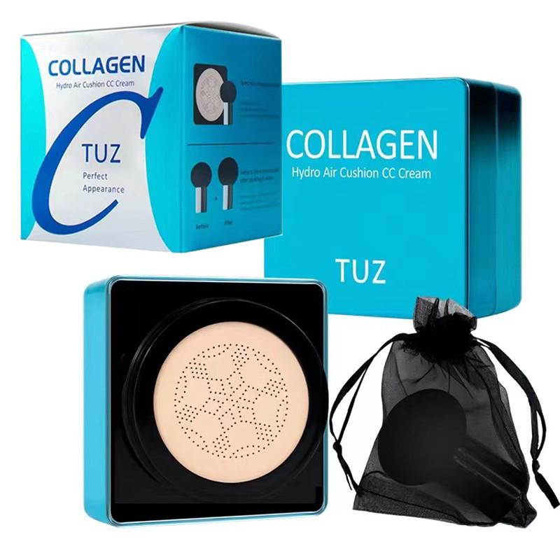 Тональний крем-кушон TUZ Collagen Hydro Air Cushion CC Cream №1 для обличчя зі спонжем 15 г (MS-13665) - фото 2