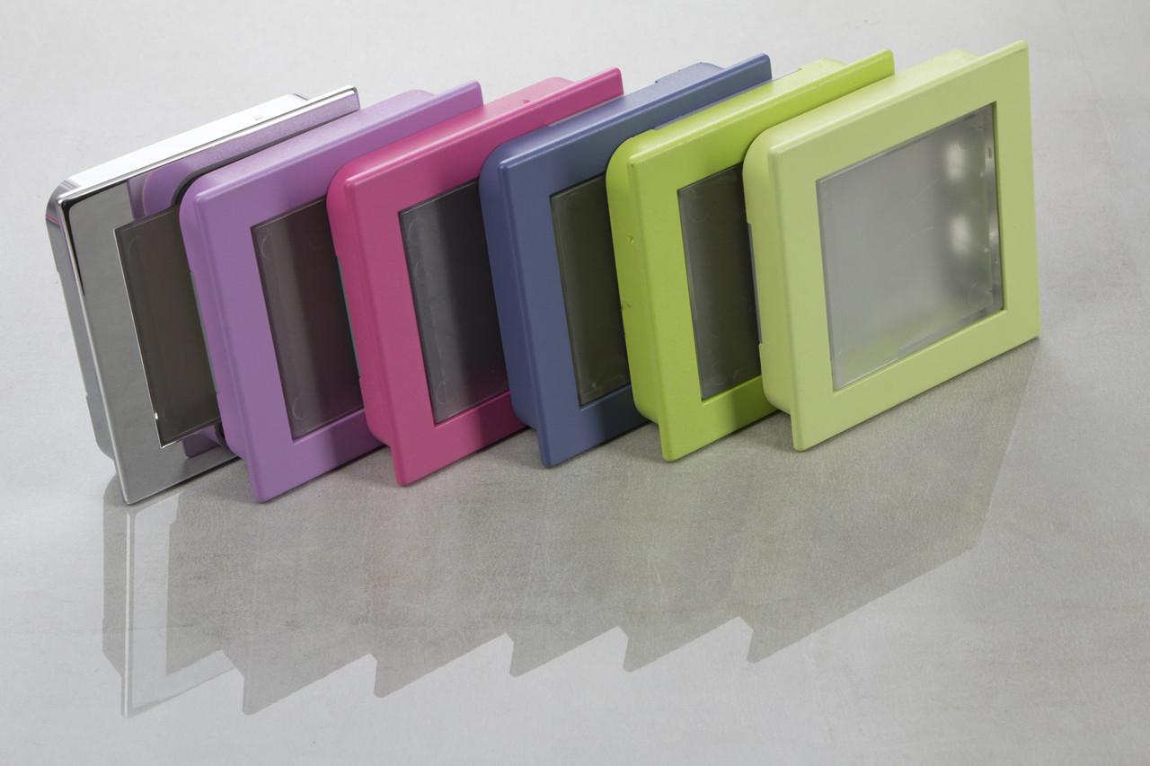 Меблева ручка врізна РП-23/64 Рожевий матовий із прозорою вставкою (16818) - фото 2 Меблева ручка врізна РП-23/64 Рожевий матовий із прозорою вставкою (16818) - фото 2