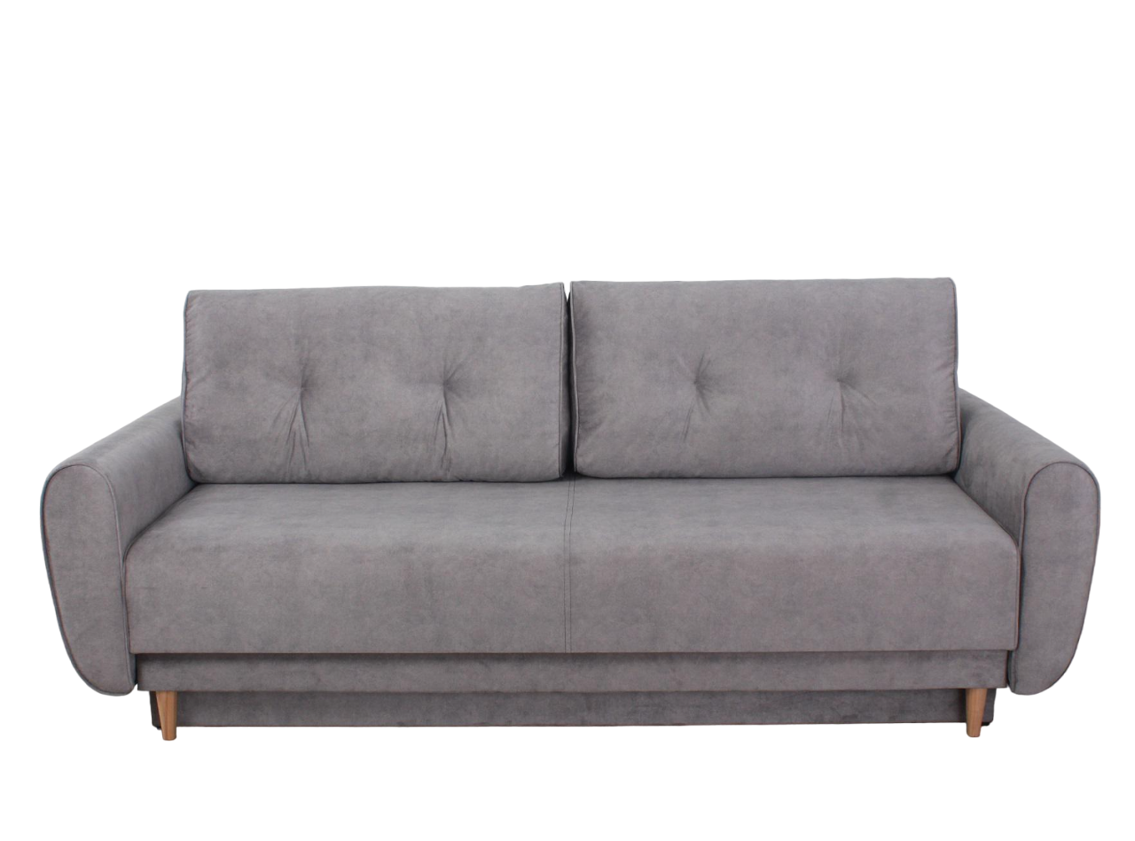 Диван раскладной Элегант Benefit 61 с нишей для белья Серый (45088)