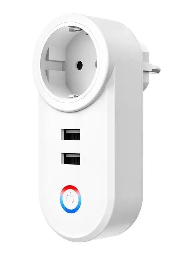 Умная розетка TUYA WiFi 16A с USB