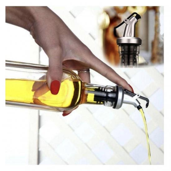 Пробка-дозатор для пляшки з клапаном пластик Black (128216) - фото 2