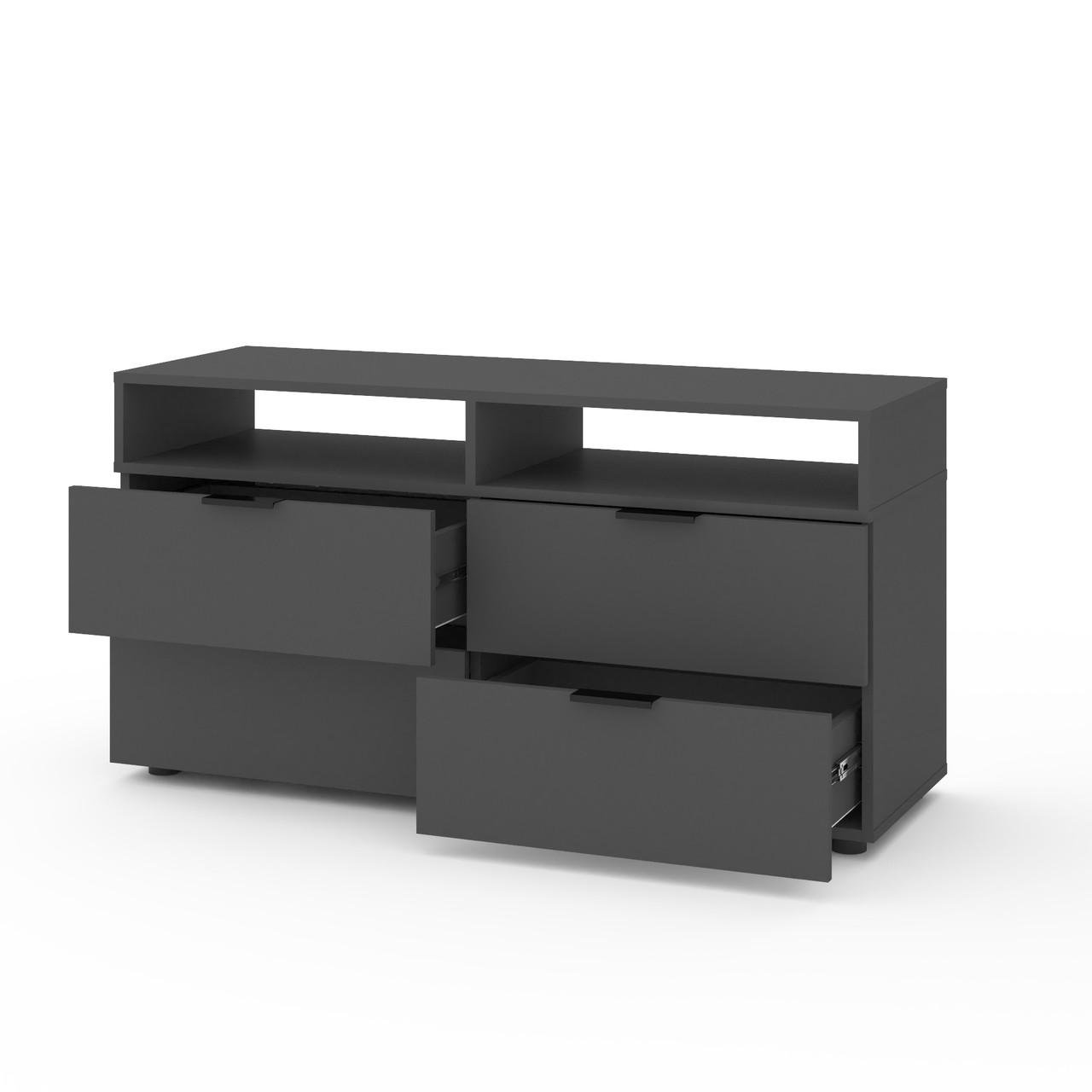 Тумба під ТВ Metkas Home A020 ЛДСП 1200x420x625 мм Антрацитовий - фото 2