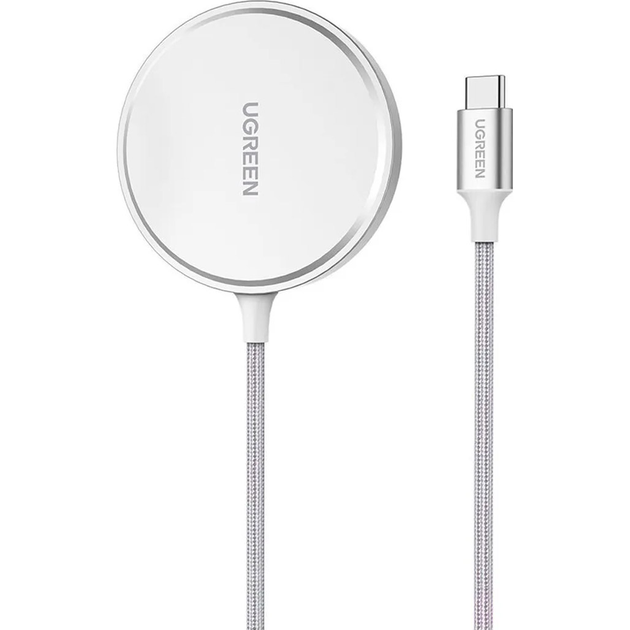 Зарядное устройство беспроводное UGREEN CD284 Magnetic Wireless Charger Max 15 Вт White (80661)