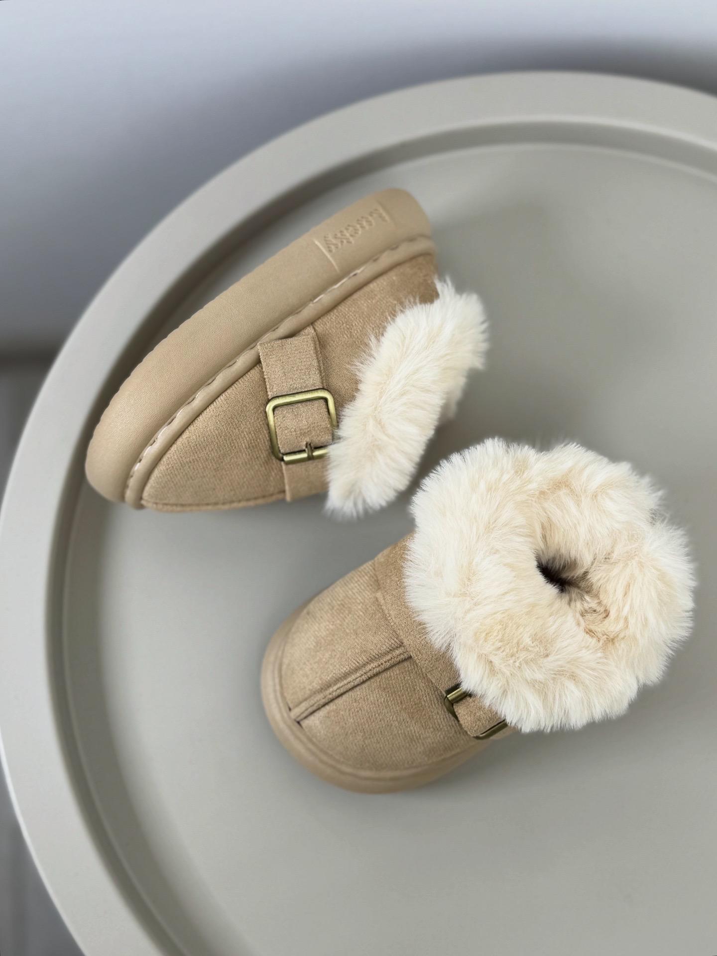 Угги детские зимние 1651 р. 26-27 Бежевый (30469433) - фото 8