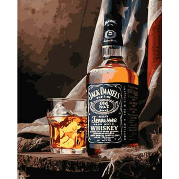 Картина по номерам Strateg Jack Daniels 40x50 см (VA-1820)