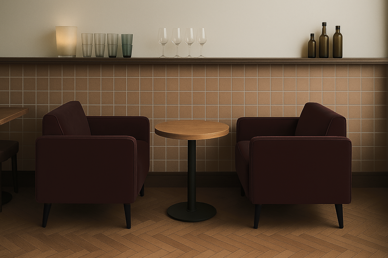 Диван офісний Tobi Sho Тайм з підлокітниками велюр Крокус 1460х680х770 мм Коричневий (Коричневий/23) - фото 5