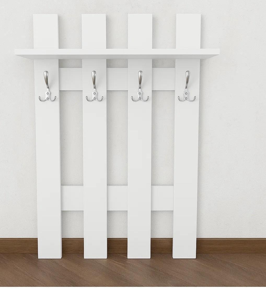 Вішалка настінна в передпокій ВН-1 Білий