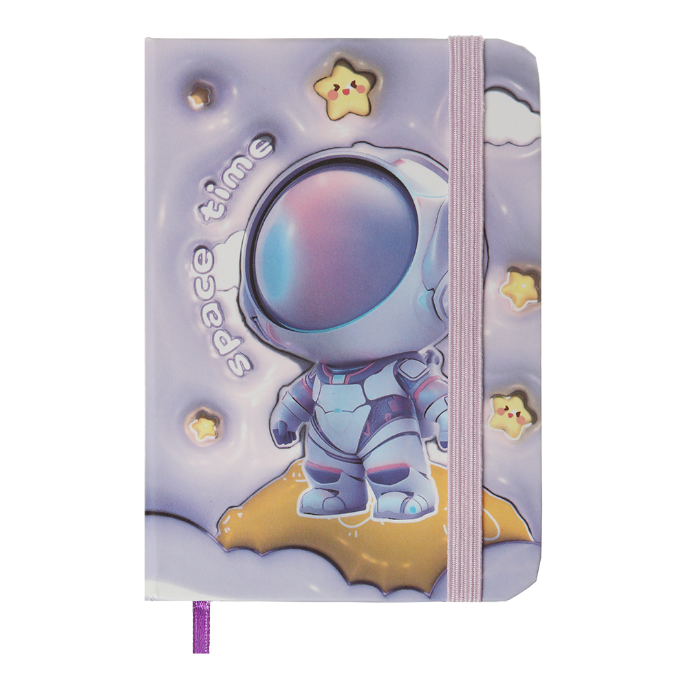 Блокнот Buromax ASTRONAUT на резинці А7 80 аркушів в клітинку (ZB.117104)