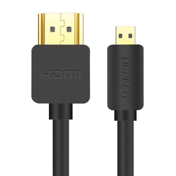 Кабель Ugreen 30148 Micro HDMI to HDMI с 4K/3D 1 м Черный