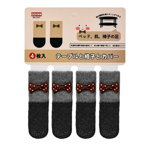Накладки защитные на ножки мебели DOINN 10х3 см 4 шт./уп Black (R94466)