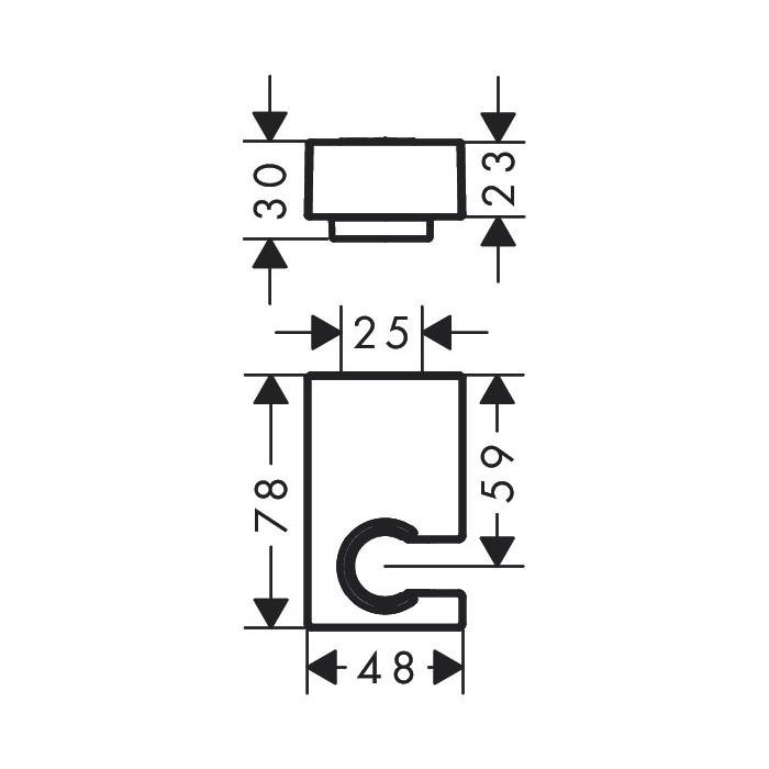 Держатель для душа Hansgrohe PORTER E 28387990 настенный Золотой (114879) - фото 2