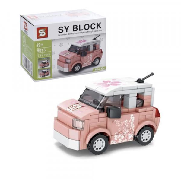 Конструктор машинка 9 см на 140 деталей Розовый (5013-5016) Конструктор машинка 9 см на 140 деталей Розовый (5013-5016)