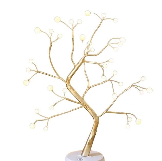 Лампа LED настольная Жемчужное золото USB (NNG-02)