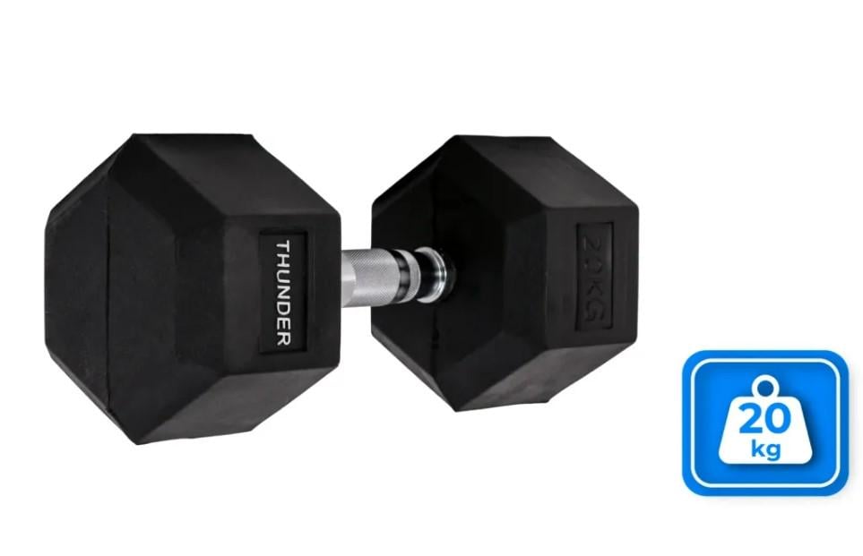 Гантель шестигранный Thunder 20 кг (HEXAGONAL-DUMBBELLS-20KG) - фото 6 Гантель шестигранный Thunder 20 кг (HEXAGONAL-DUMBBELLS-20KG) - фото 6