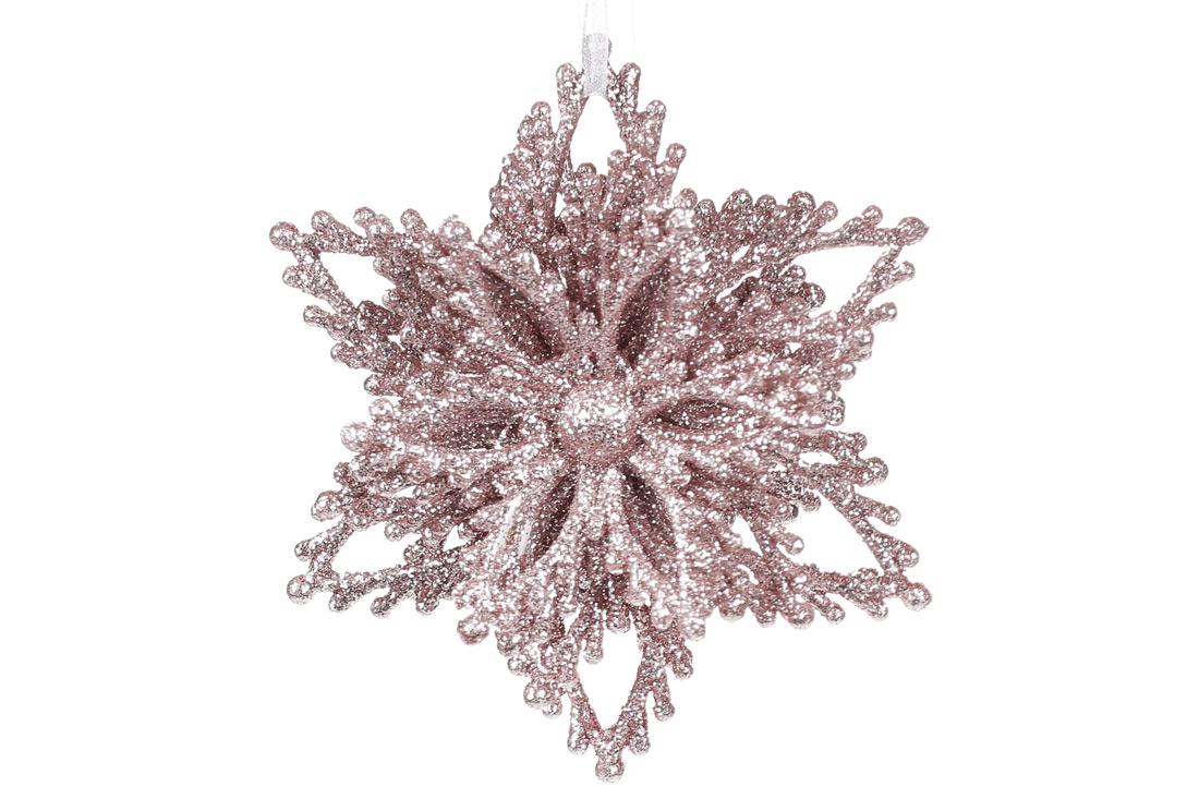 Новогодняя подвеска BonaDi Снежинка 9,5 см (788-859)