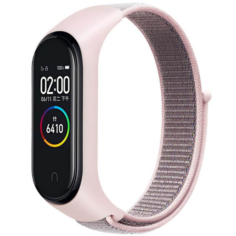 Ремінець Nylon New для Xiaomi Mi Band 3/4/5/6/7 Pink Sand (00000077678_4)