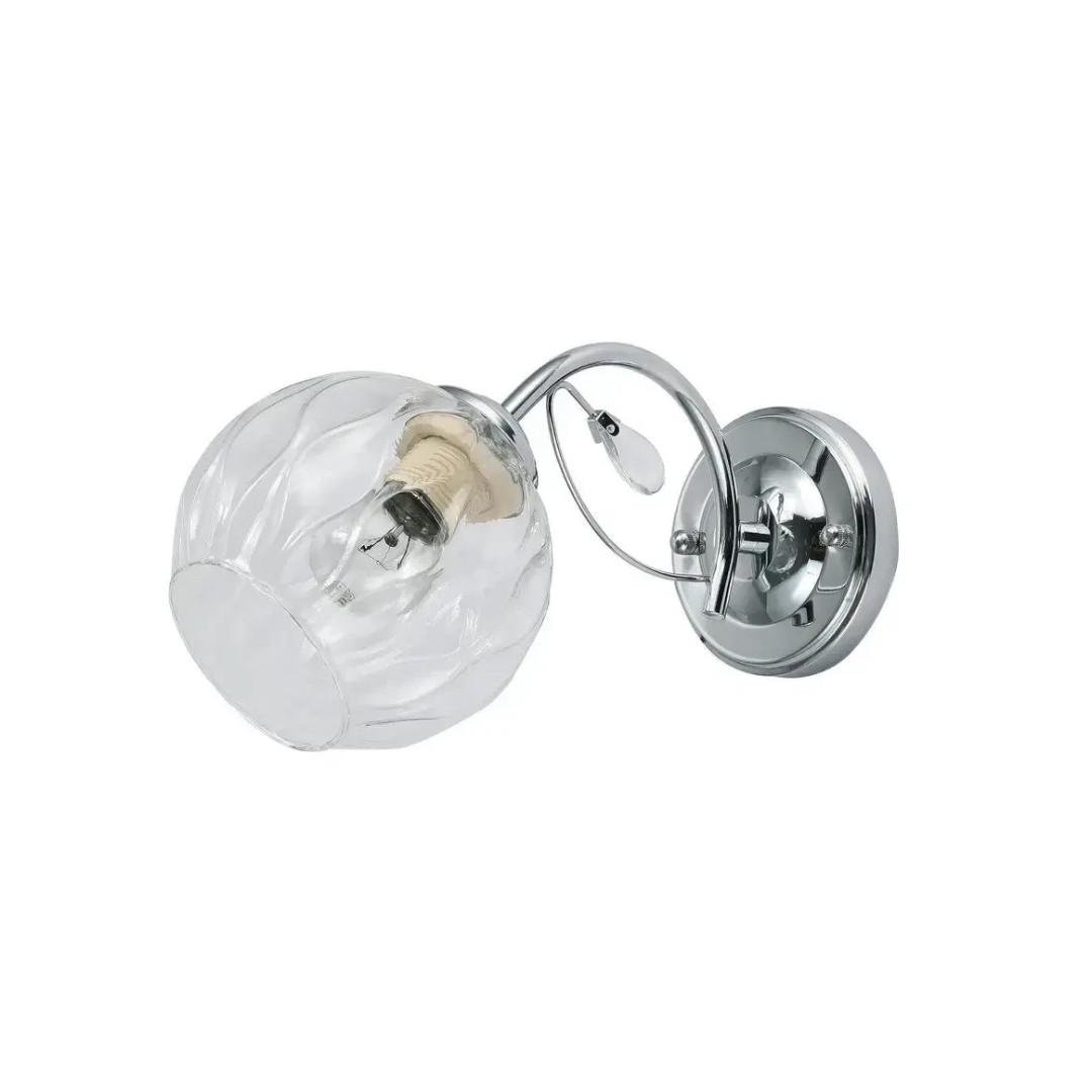 Бра Valeso с прозрачным плафоном под лампу Е27 Хром (G 07468/1W Chrome)
