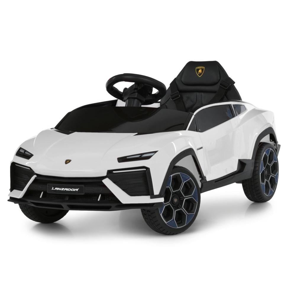 Детский электромобиль Машина Bambi Lamborghini 4WD до 30 кг Белый (DE-169-E-799)