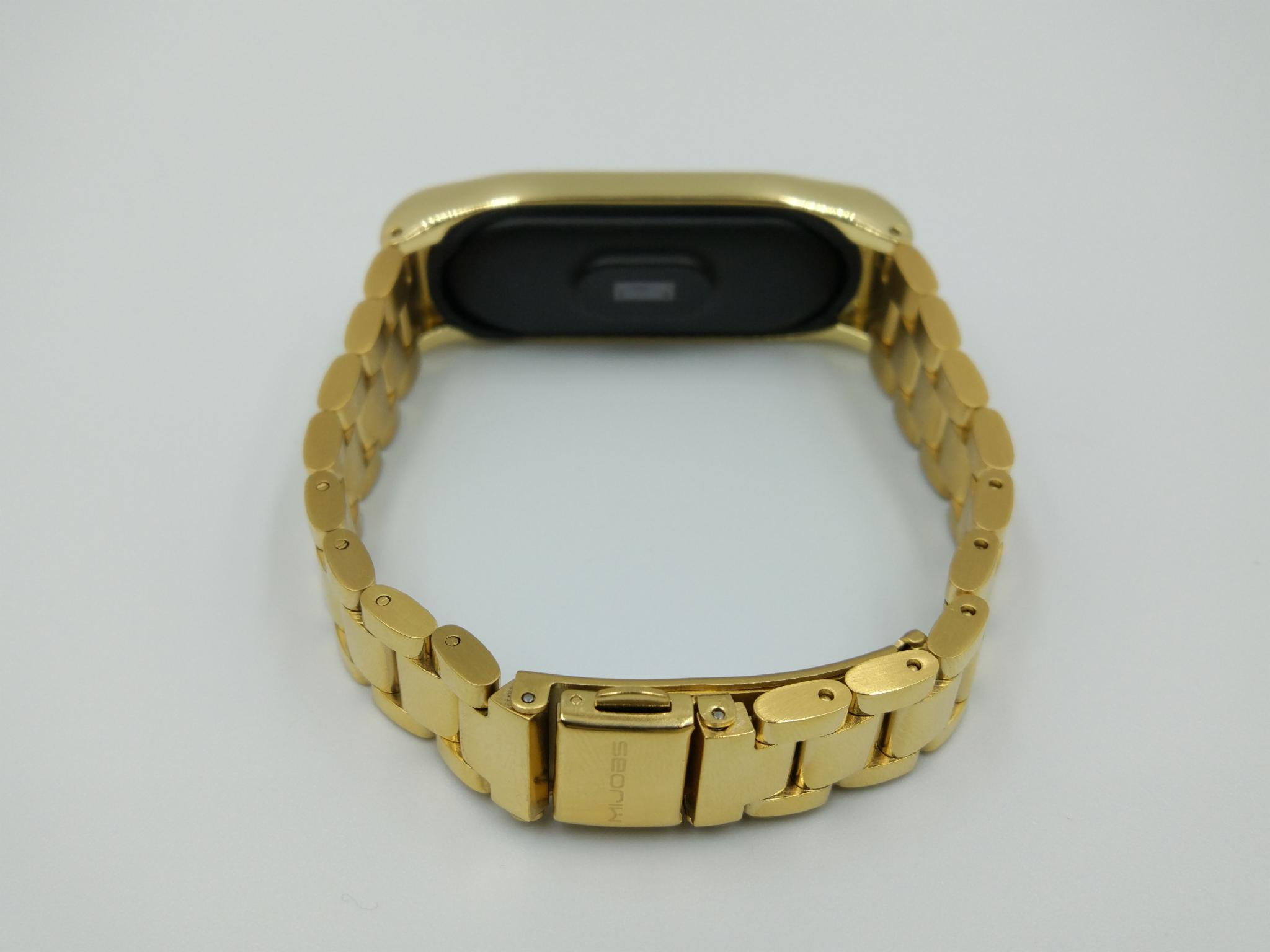 Ремінець MiJobs металевий для Xiaomi Mi Band 5/4/3 Золотий (1789P) - фото 8 Ремінець MiJobs металевий для Xiaomi Mi Band 5/4/3 Золотий (1789P) - фото 8