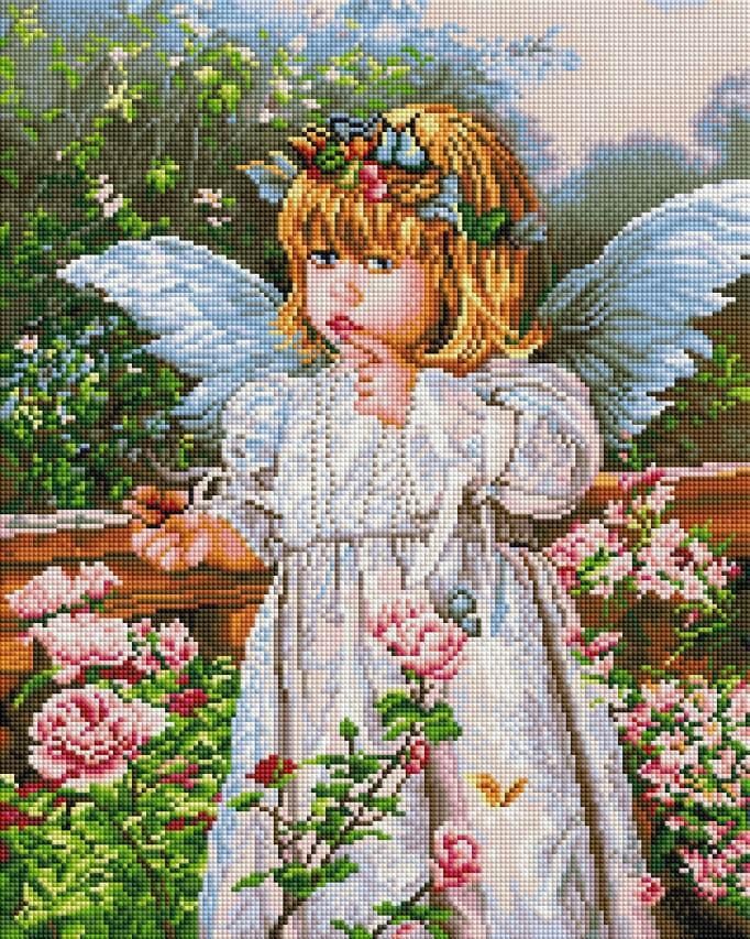 Алмазная мозаика ColorArt Очаровательный ангелочек SP040 40x50 см