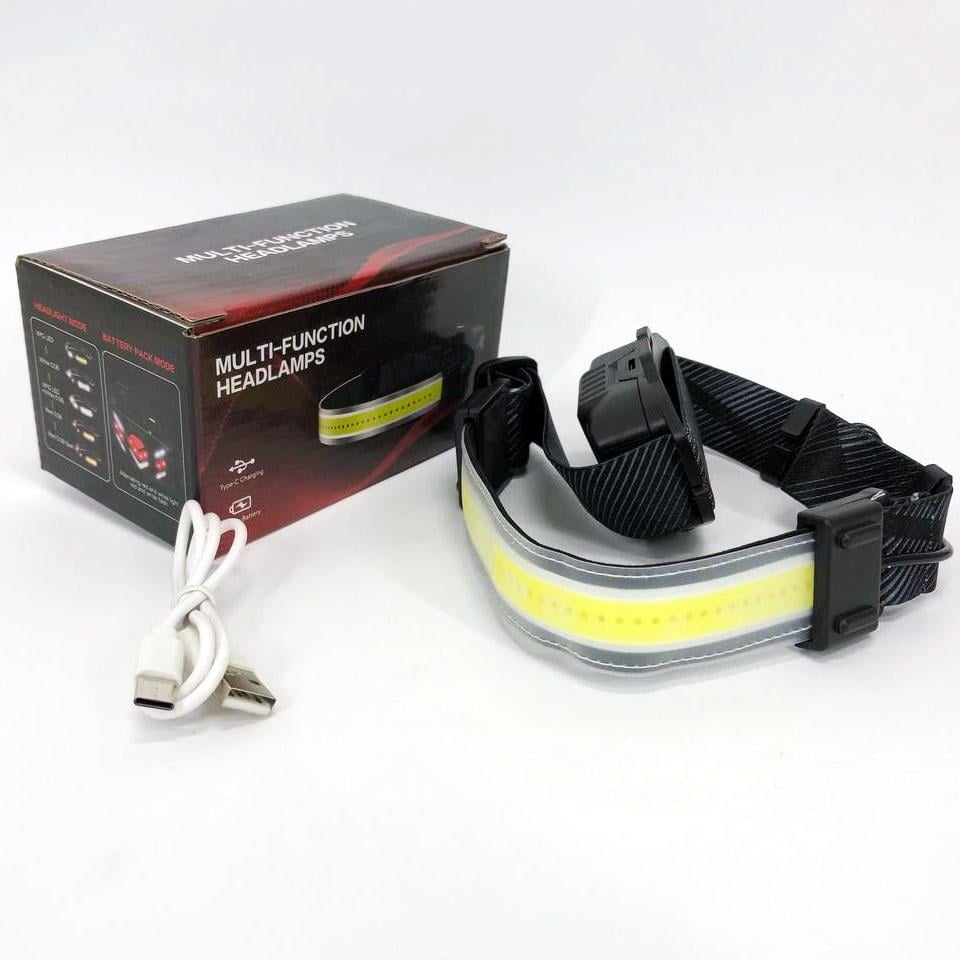 Фонарик налобный XQ-T1C USB (299259)