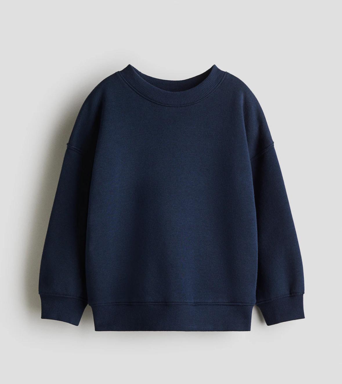 Свитшот детский утепленный H&M 110-116 см Синий (10221)