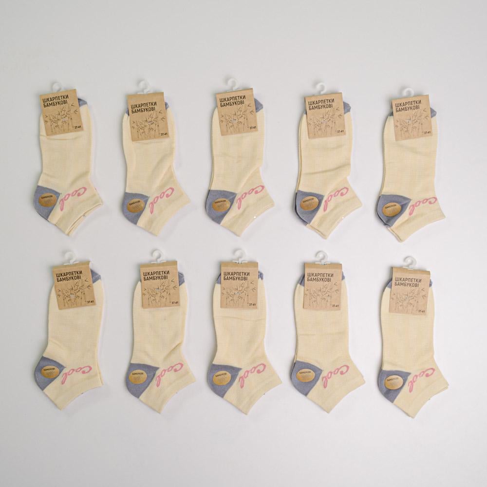 Набор носков женских Youstar 108 низкие бамбуковые 10 пар р. 37-41 Бежевый (gm-socks-nbfl-108)