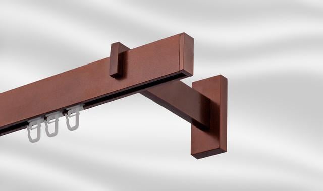 Карниз одинарний Plastidea Заглушка Square Line 300 см Фінал Мідь - фото 1