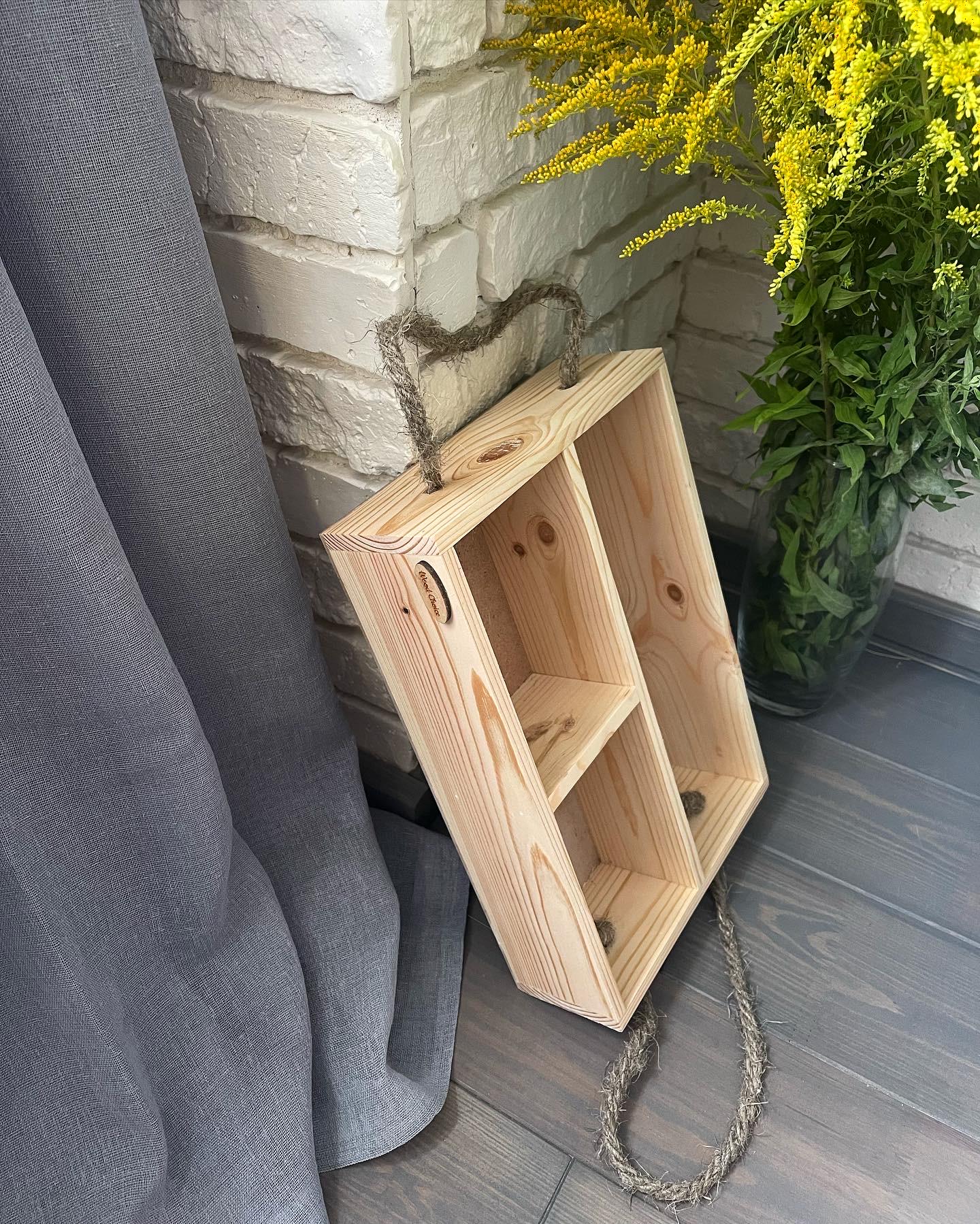 Ящик бокс дерев'яний подарунковий 35х23х9 Світле дерево - фото 1