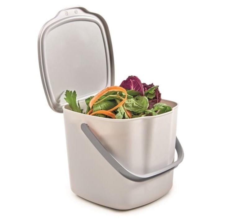 Контейнер для мусора с крышкой и ручкой Snips Kitchen Compost Bin 3 л Белый