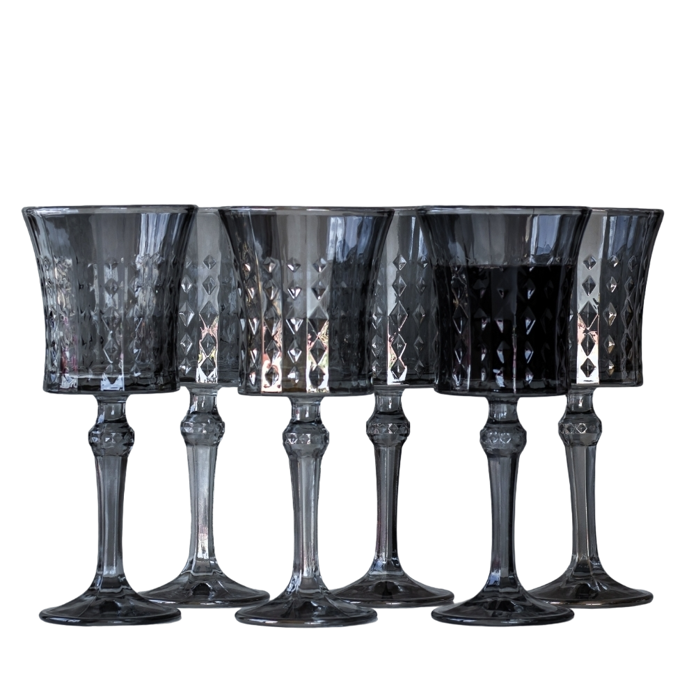 Набор бокалов Elisey 9102-004 Сомелье стекло 250 мл 8,8х20,5 см 6 шт. Серый (118-81-9102-004)