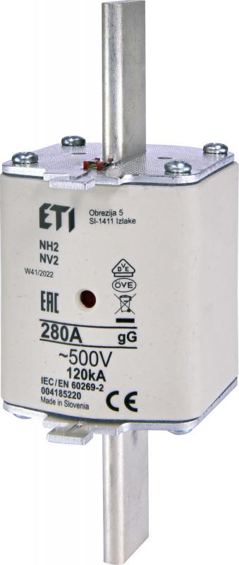 Запобіжник ножовий ETI KOMBI NH2 280A gG з плавкою вставкою (4185220)