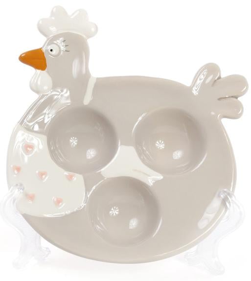 Тарелка для яиц Курочка 3 секции (BD-834-717)