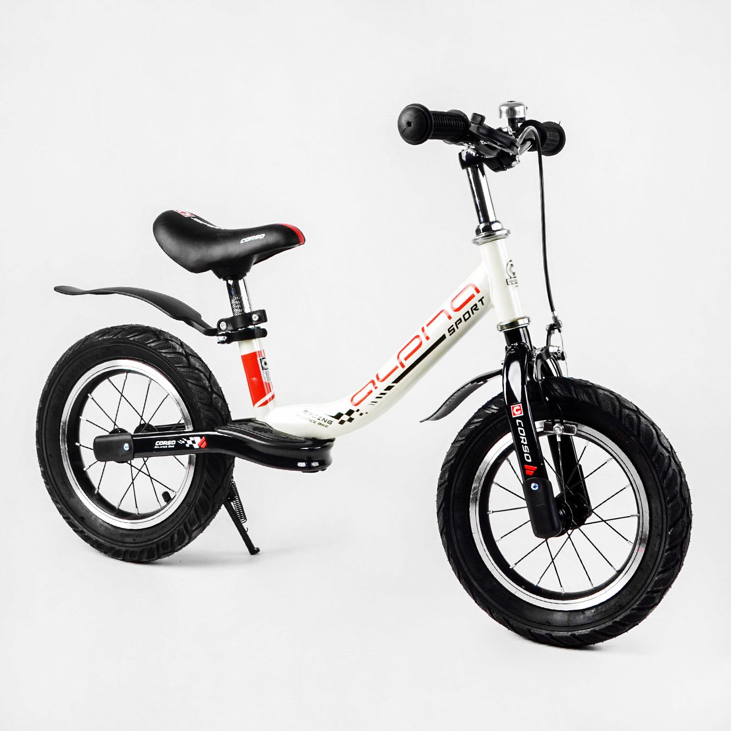 Біговел Corso Alpha Sport (сталева рама, надувні колеса 12"). White - 114168