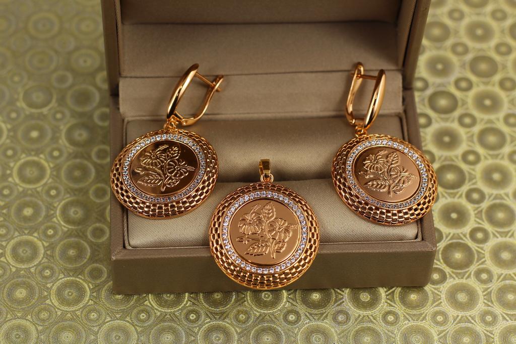Набір Xuping Jewelry Панно Золотий (30827489) Набір Xuping Jewelry Панно Золотий (30827489)