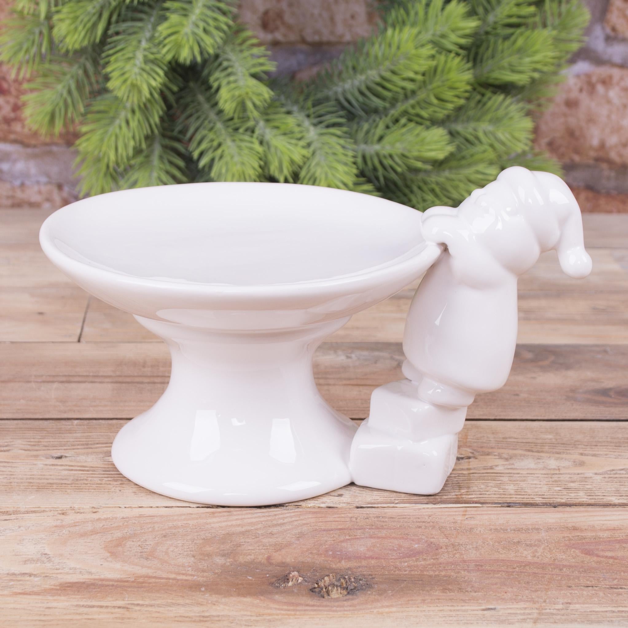 Подставка под торт с дедом морозом маленькая 15 см (4512)