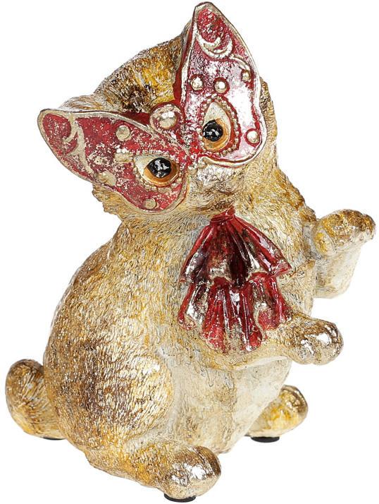 Статуэтка декоративная Кошечка на маскараде 13х10.5х16 см