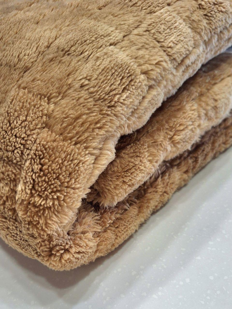 Плед полуторный флисовый Colorful Home Мозаика 150x200 см Коричневый (1269) - фото 3 Плед полуторный флисовый Colorful Home Мозаика 150x200 см Коричневый (1269) - фото 3