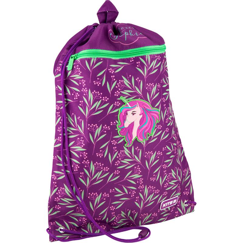 Сумка для обуви KITE Lovely Sophie с карманом 46x33 см Фиолетовый (K20-601M-1)