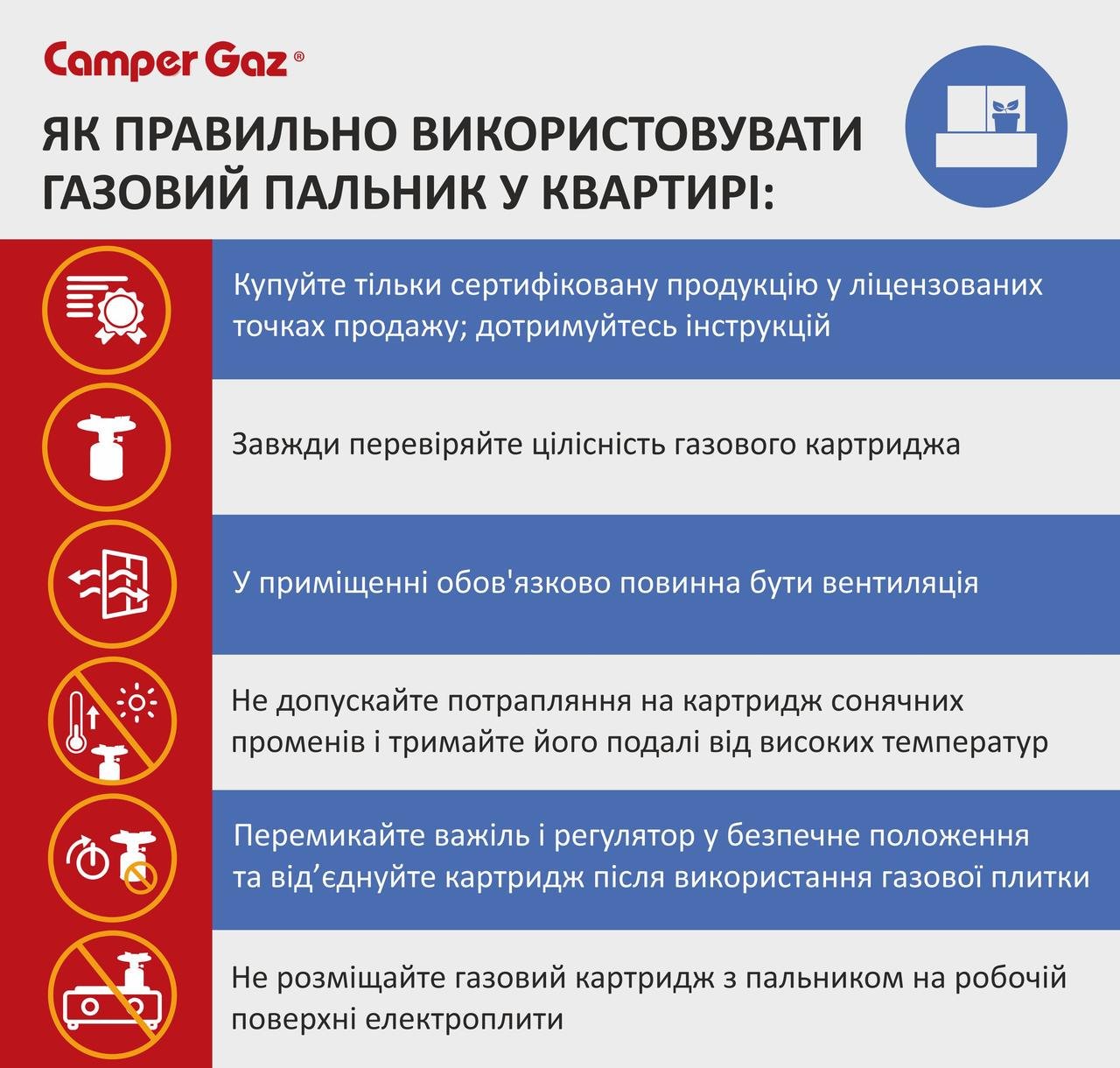 Картридж газовий Camper Gaz Valve 300 (A-014090) - фото 3 Картридж газовий Camper Gaz Valve 300 (A-014090) - фото 3